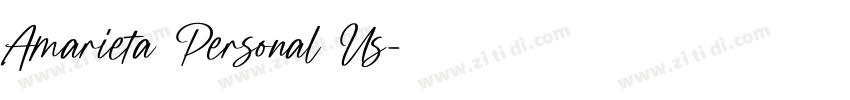 Amarieta Personal Us字体转换 Amarieta Personal Us字体转换